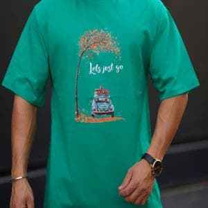 تیشرت پنبه چاپی تی دی اف