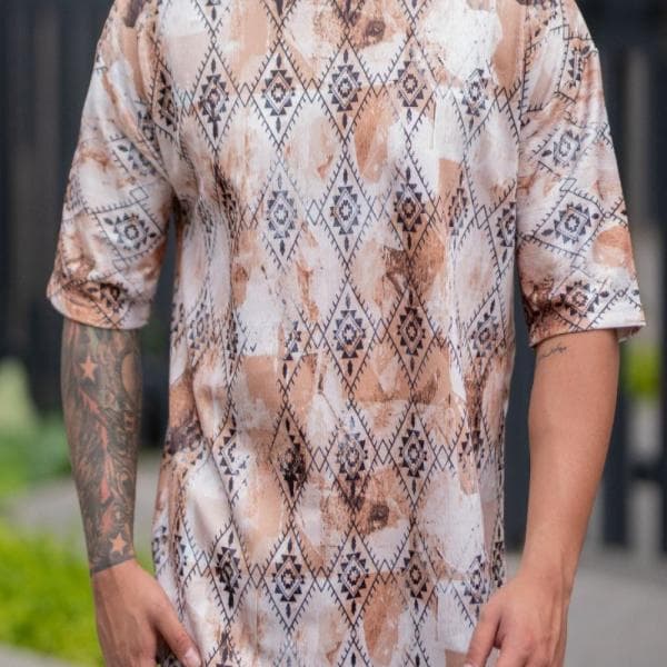 تیشرت مراکشی طرح دار - تصویر 3