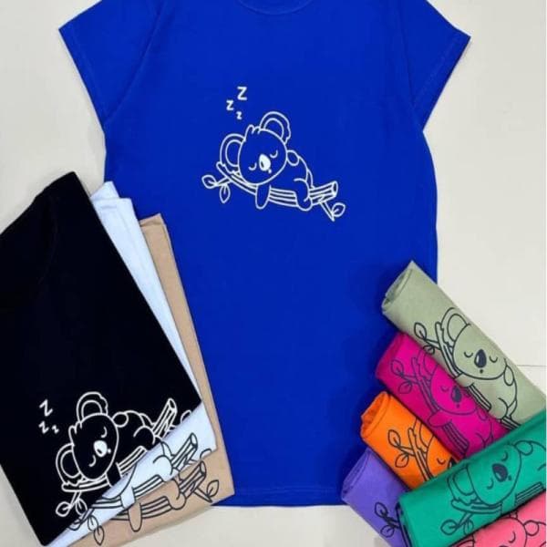 تیشرت پنبه جلو چاپ فانتزی کد 5372.3 - تصویر 1