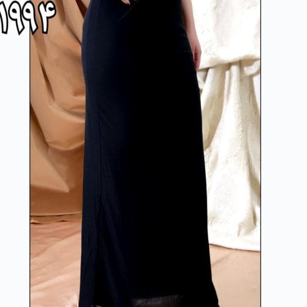 دامن ریون مشکی  ماهی کد 1994 - تصویر 1