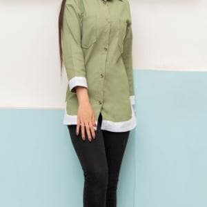 مانتو نوار سفید