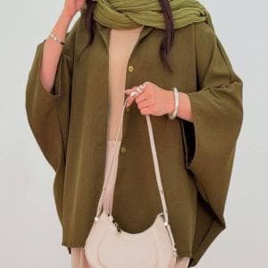 شومیز پانچو جلو دکمه