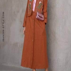 کت دامن گلدوزی