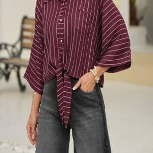 بلوز پایین گره ای قواره لش