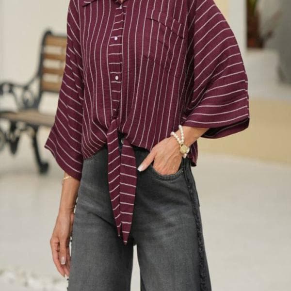 بلوز پایین گره ای قواره لش - تصویر 1