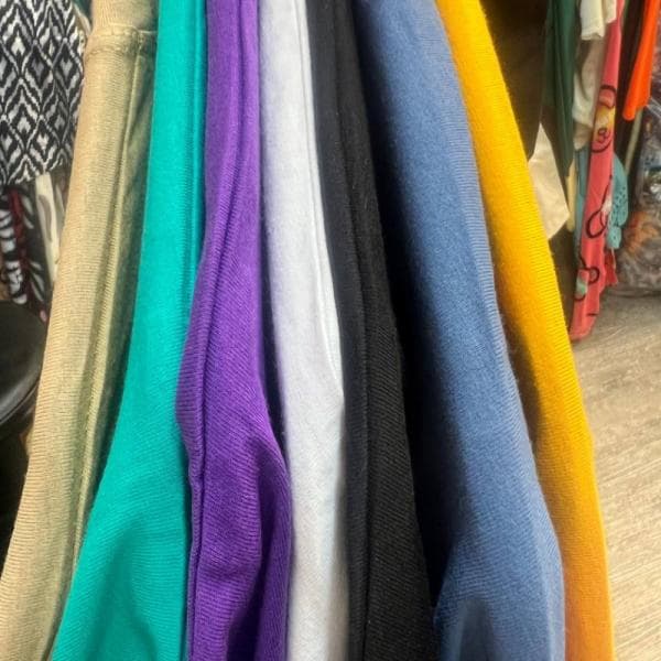 تی شرت باکسی قواره لش ساده نخ پنبه - تصویر 2