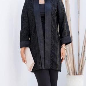 مانتو یقه شالی