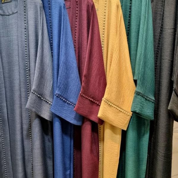 مانتو عبایی  نوار دوزی ترند - تصویر 2