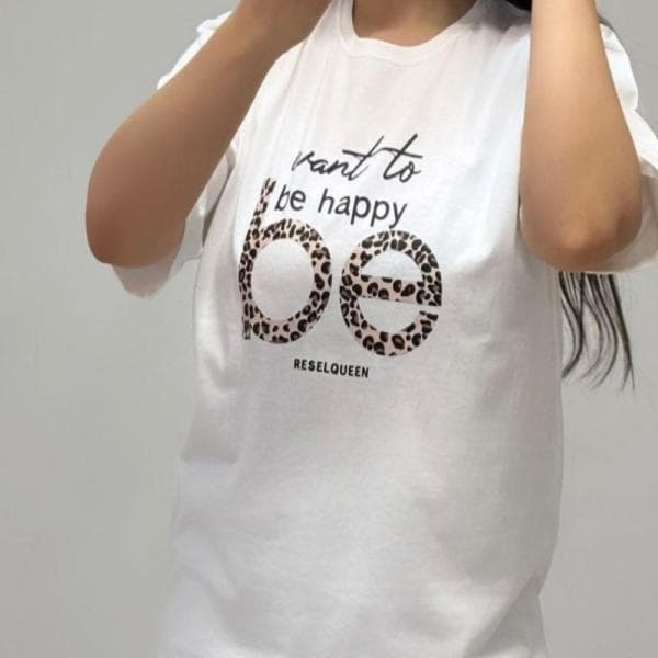 تیشرت چاپ happy - تصویر 1