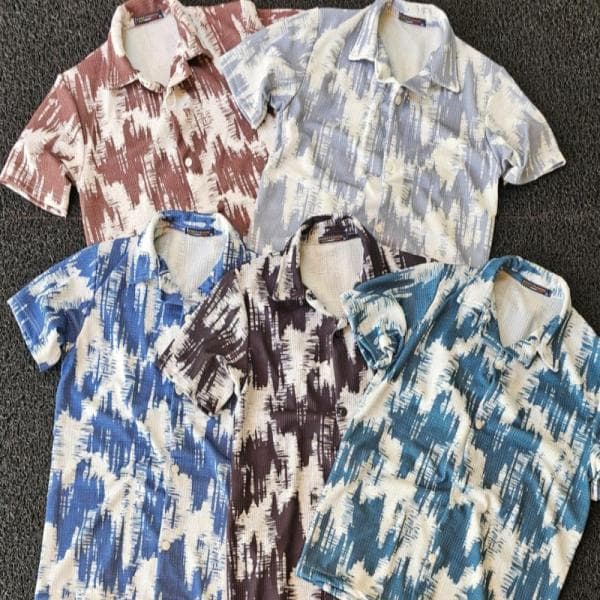 پیراهن مراکشی یقه انگلیسی طرح دار اورجینال - تصویر 1