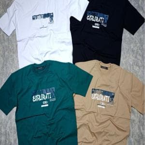 تیشرت یقه گرد قواره باکسی