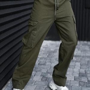 شلوار بگ 6 جیب کتان کجراه