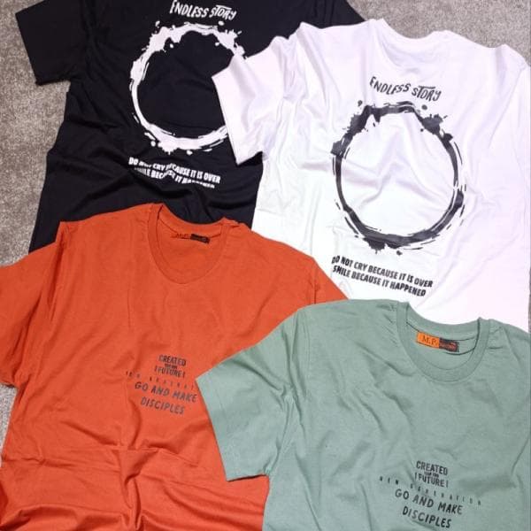 تیشرت یقه گرد پشت چاپ - تصویر 1