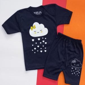 بلوز استین کوتاه شلوارک