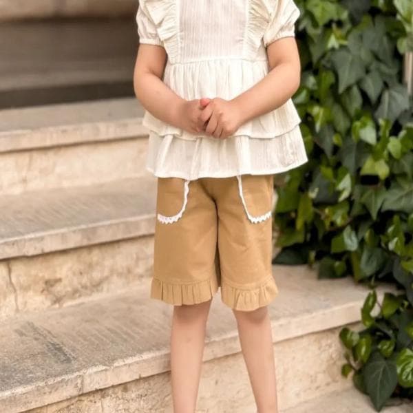 ست کراپ و شلوارک سلین