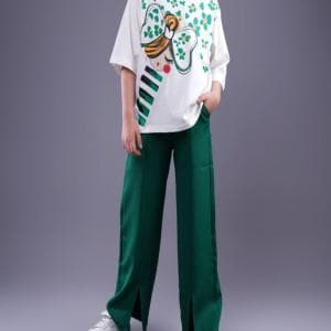 تیشرت و شلوار جلو چاکدار