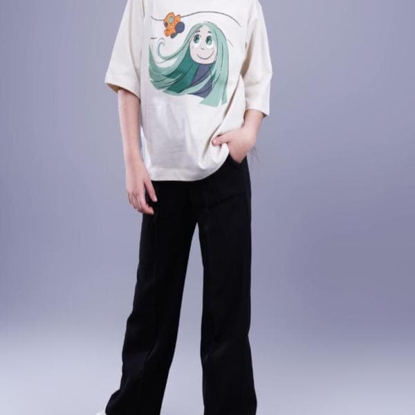 تیشرت وشلوار دخترانه باگردنبند ست