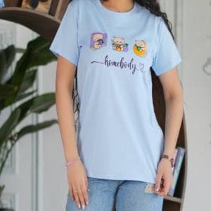 تیشرت یقه گرد قواره دار(باکسی)