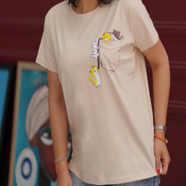 تیشرت یقه گرد قواره دار(باکسی) - تصویر 1