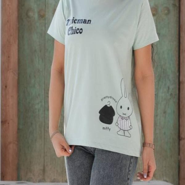 تیشرت یقه گرد قواره دار(باکسی) - تصویر 1