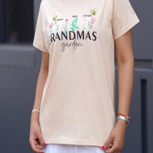 تیشرت یقه گرد قواره دار