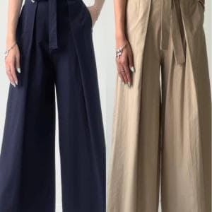 شلوار دامنی کتان لینن درجه یک