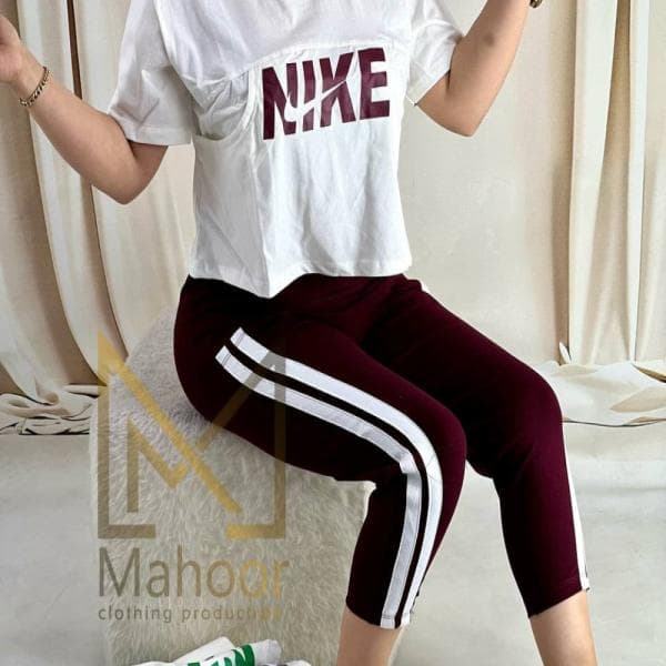 کراپ شلوارک پنبه لاکرا درجه یک - تصویر 1