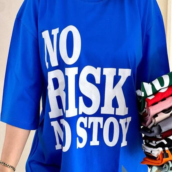 تیشرت نخ پنبه سوپر باکسی - تصویر 1