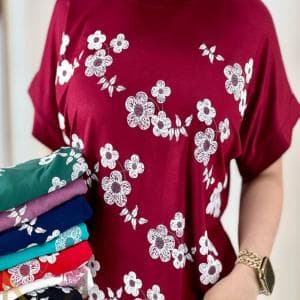 تیشرت ویسکوز صد در صد نگینی