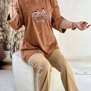 بانگ شلواز تمام گلدوزی درجه یک