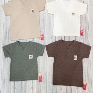 تیشرت بیسکویتی یقه کوبایی کد2301/کد2302/کد2303