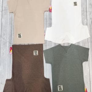 تیشرت بیسکویتی یقه کوبایی کد2310/کد2311