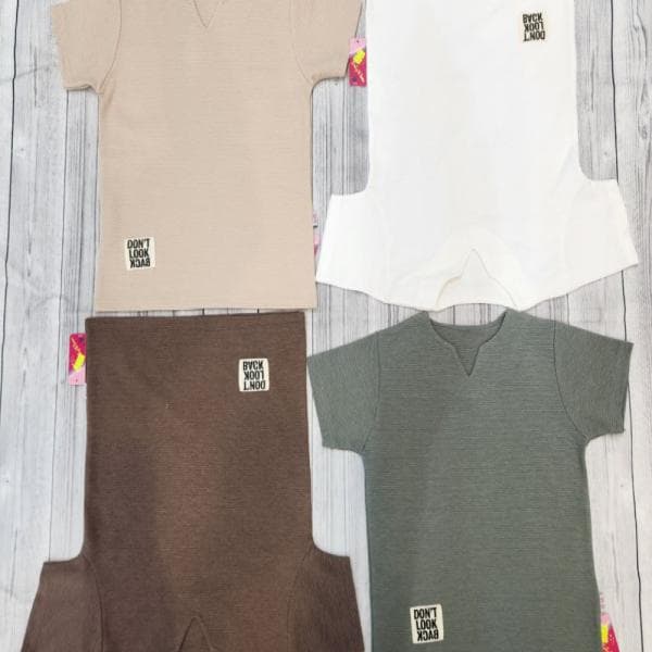 تیشرت بیسکویتی یقه کوبایی کد2310/کد2311 - تصویر 1