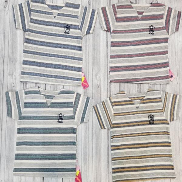 تیشرت بیسکویتی یقه کوبایی کد2315/کد2316 - تصویر 1