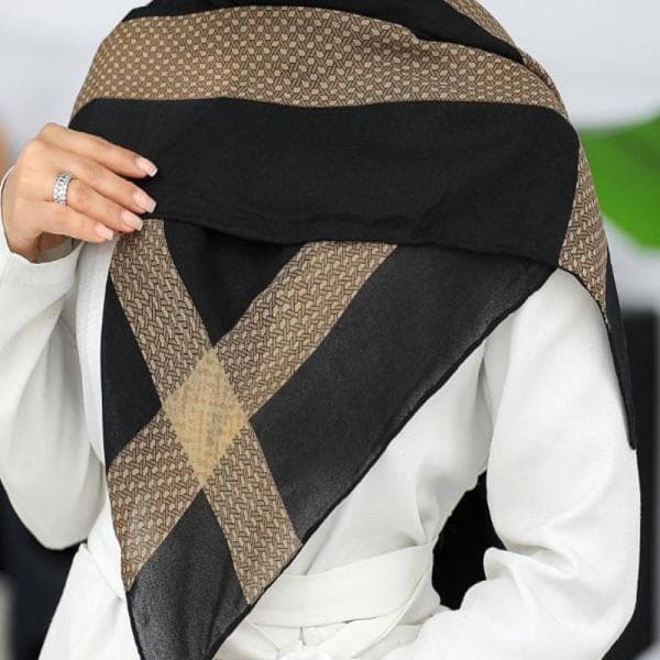 روسری حریر کرپ ایستایی عالی - تصویر 4