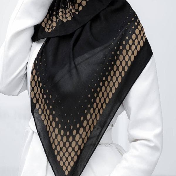 روسری حریر کرپ ایستایی عالی - تصویر 2