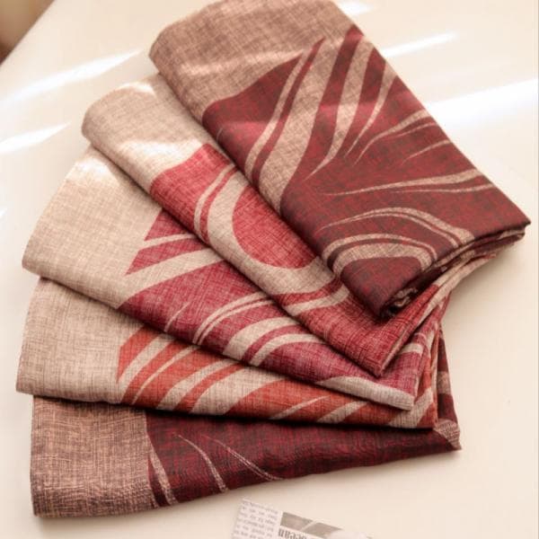 روسری نخی طرح مواج دوردوخت منگوله دار کد 20335 - تصویر 4