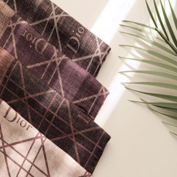 روسری نخی طرح دیور دور دوخت منگوله دار کد20307 - تصویر 6