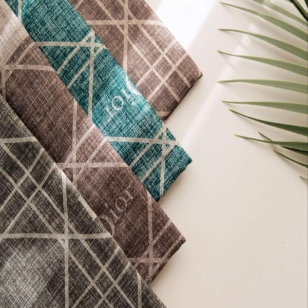 روسری نخی طرح دیور دور دوخت منگوله دار کد20307 - تصویر 3