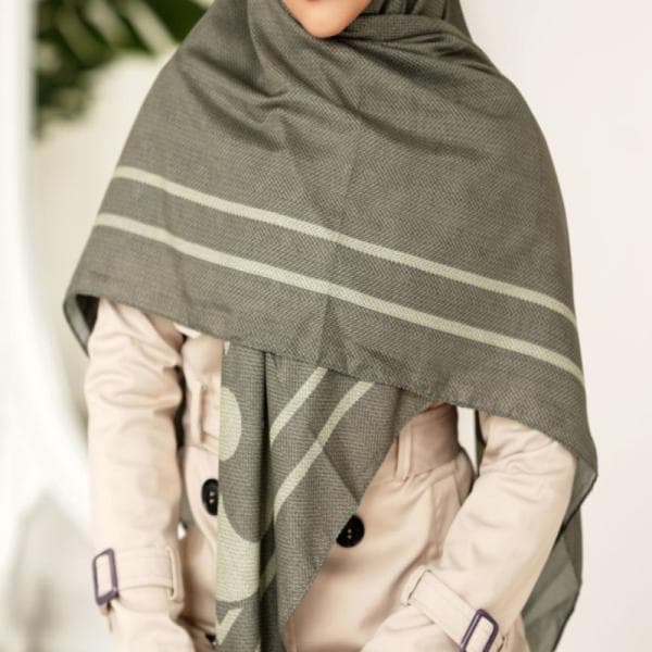 روسری نخی دوردوخت منگوله دار - تصویر 1