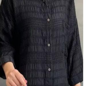 شومیز جلو دکمه تک جیب