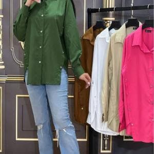 شومیز بغل دکمه دار کد 5556