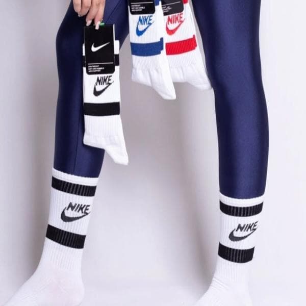 جوراب ساق بلند زنانه طرح نایک - تصویر 1