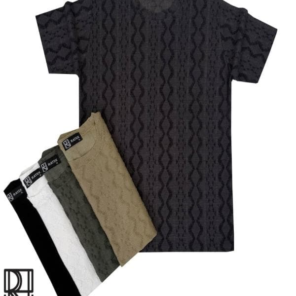 تیشرت پارچه مراکشی طرح ژاکارد درجه یک - تصویر 2