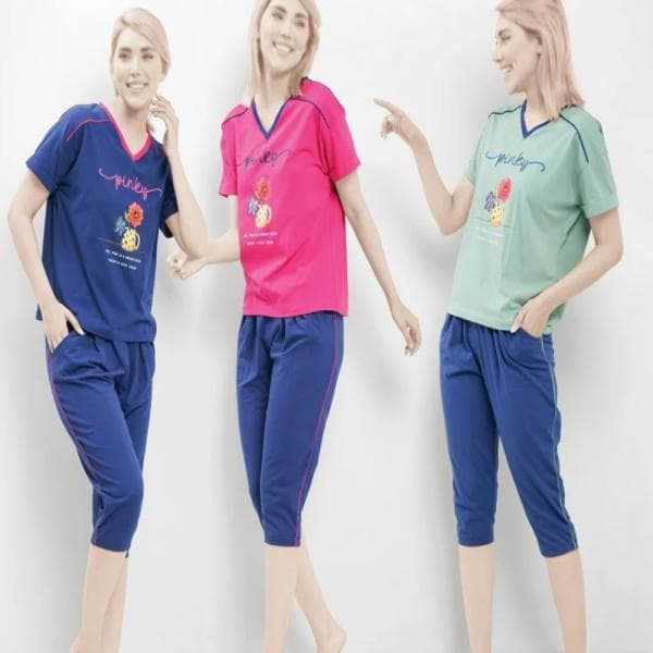 تیشرت و شلوارخانگی زنانه و دخترانه كد 359 - تصویر 2