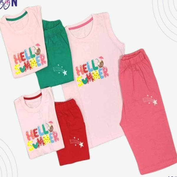 ست دخترانه تاچ و شلوارک - تصویر 1