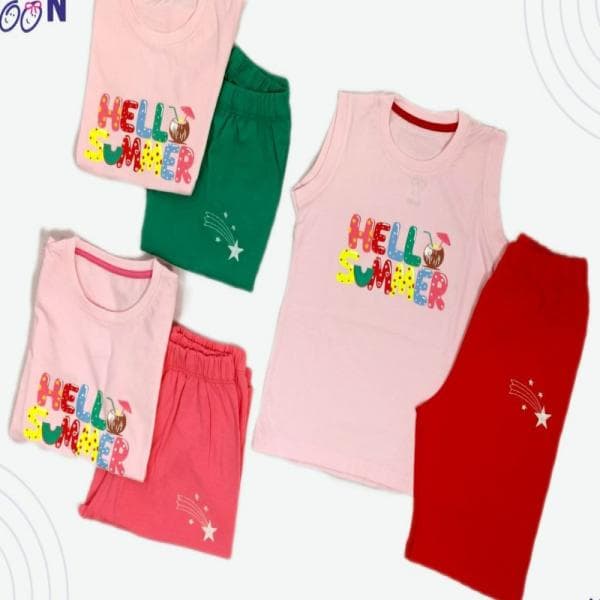 ست دخترانه تاچ و شلوارک - تصویر 2