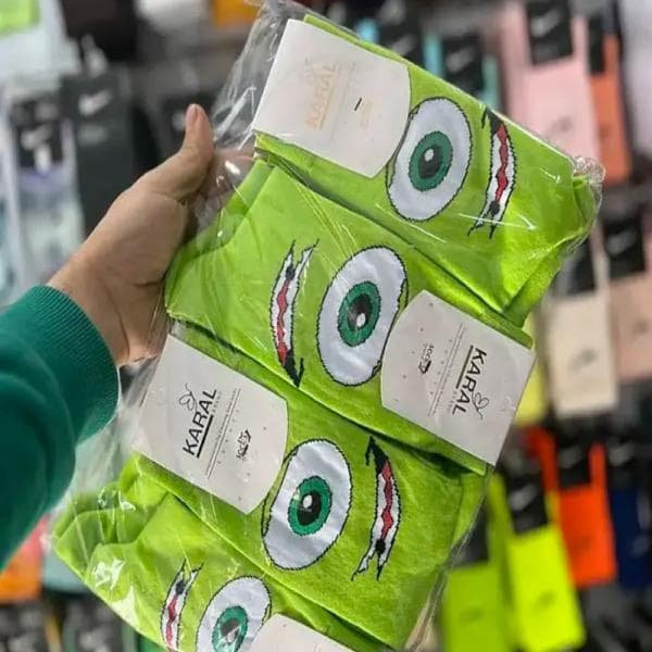 جوراب ساقدار فانتزی باب اسفنجی و دوستان - تصویر 2