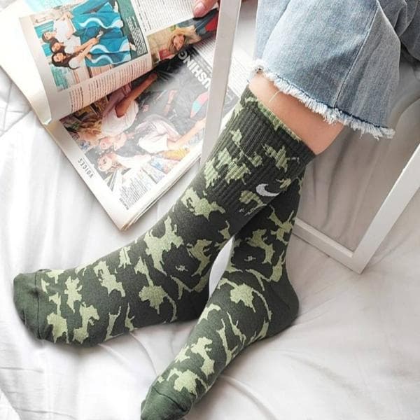 جوراب ساقدار طرح چریکی - تصویر 4