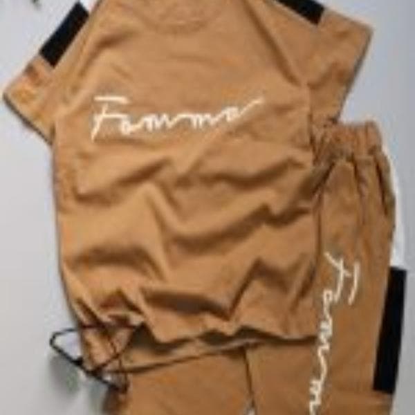 ست پسرانه تیشرت و شلوارک شونه شطرنجی - تصویر 3